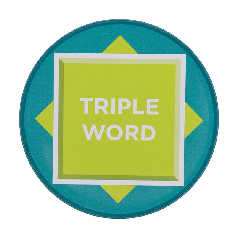 SCRABBLE - 4 Embossed Metal Coasters