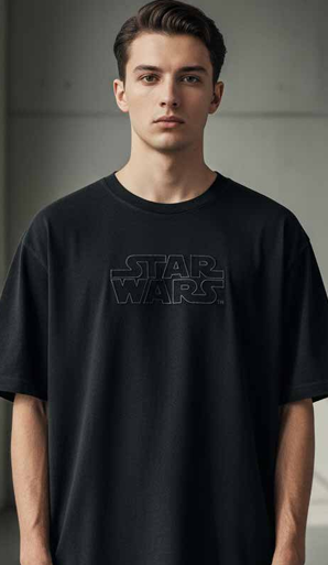 STAR WARS - Logo - T-Shirt Oversize (L)