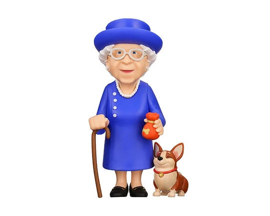 CELEBRITY - Queen Elizabeth II with her Corgi - Figure Minix 12cm