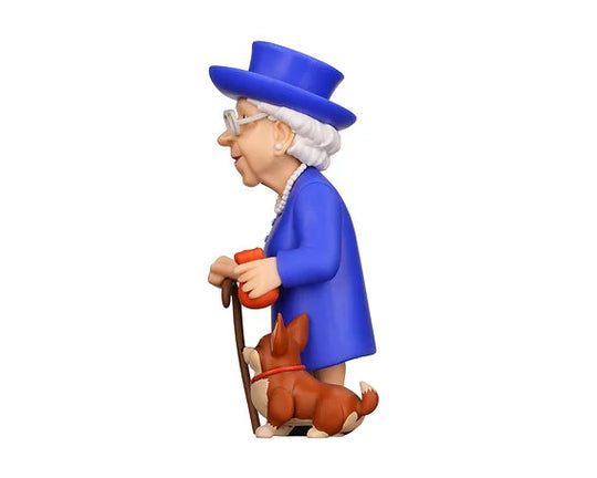 CELEBRITY - Queen Elizabeth II with her Corgi - Figure Minix 12cm