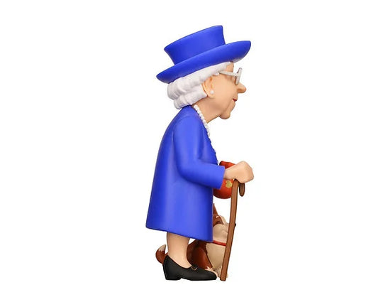 CELEBRITY - Queen Elizabeth II with her Corgi - Figure Minix 12cm