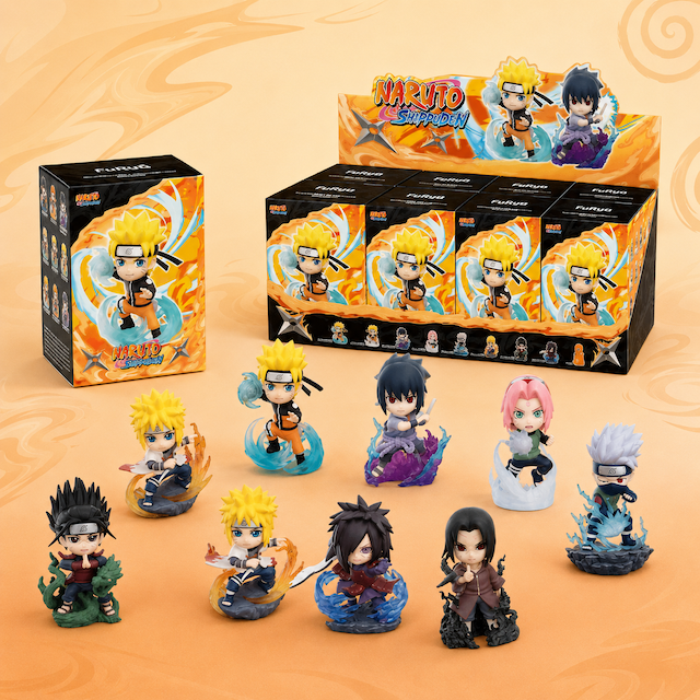 NARUTO SHIPPUDEN - Great Ninja Vol 1 - Blind Box Set 8 Figurine 10cm