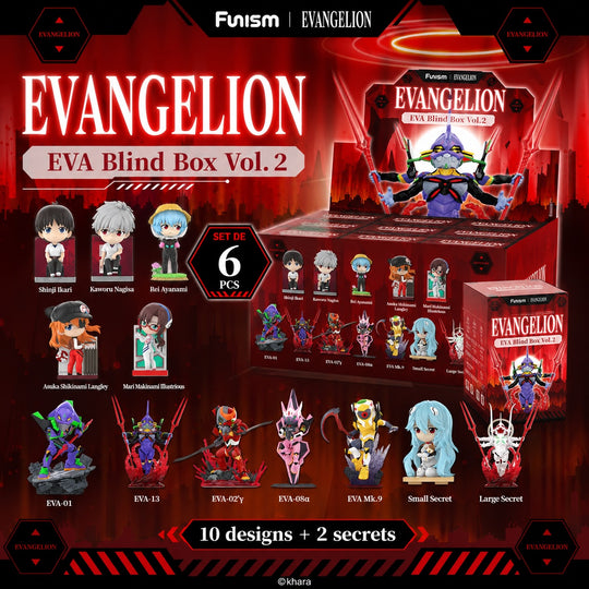 EVANGELION - EVA - Blind Box 6 Figure set Vol.2