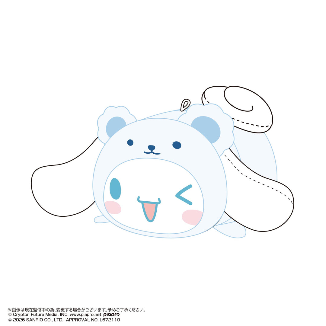 HATSUNE MIKU X CINNAMOROLL - Potekoro Mascot 4 (6pcs) - 9cm