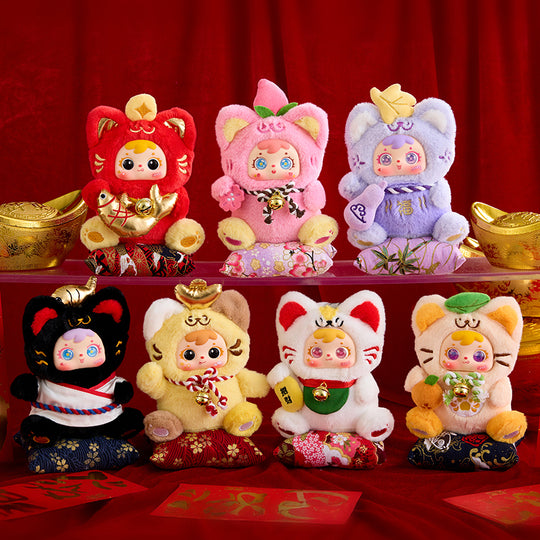 MEI YI YOU ART - Samuel Wealth Cat Mini Plush BLIND BOX (6pcs) - 18cm