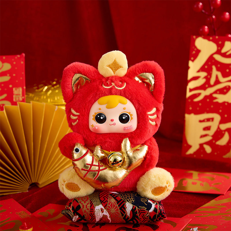 MEI YI YOU ART - Samuel Wealth Cat Mini Plush BLIND BOX (6pcs) - 18cm