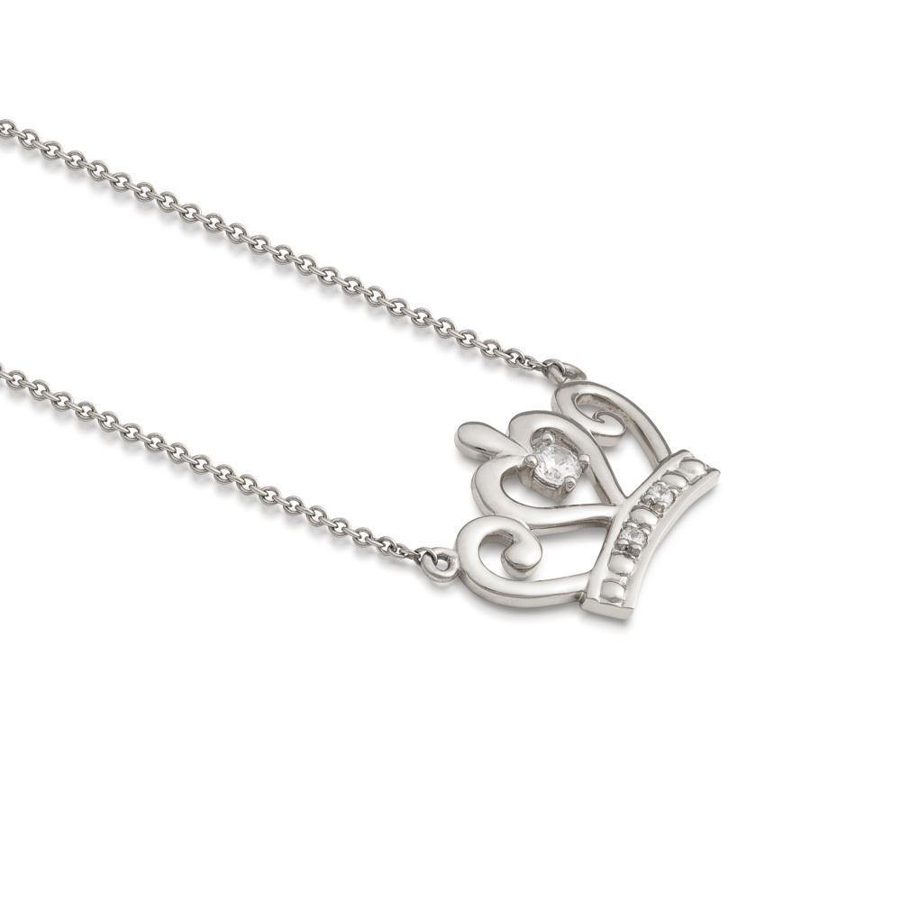 DISNEY METAL PRECIOUS - Princess Crown Necklace 'Sterling Silver'
