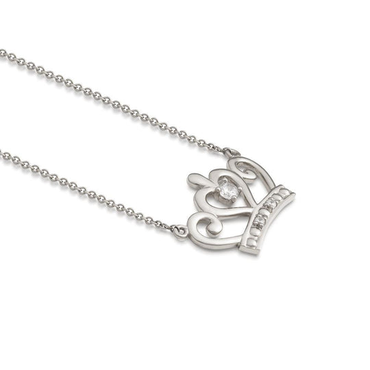 DISNEY METAL PRECIOUS - Princess Crown Necklace 'Sterling Silver'