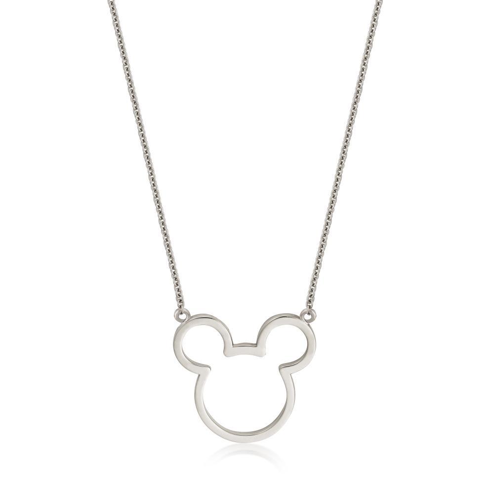 DISNEY METAL PRECIOUS - Mickey Outline Necklace 'Sterling Silver'