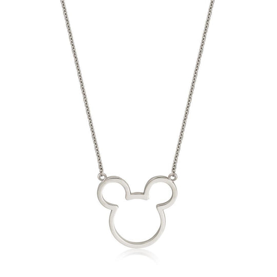 DISNEY METAL PRECIOUS - Mickey Outline Necklace 'Sterling Silver'