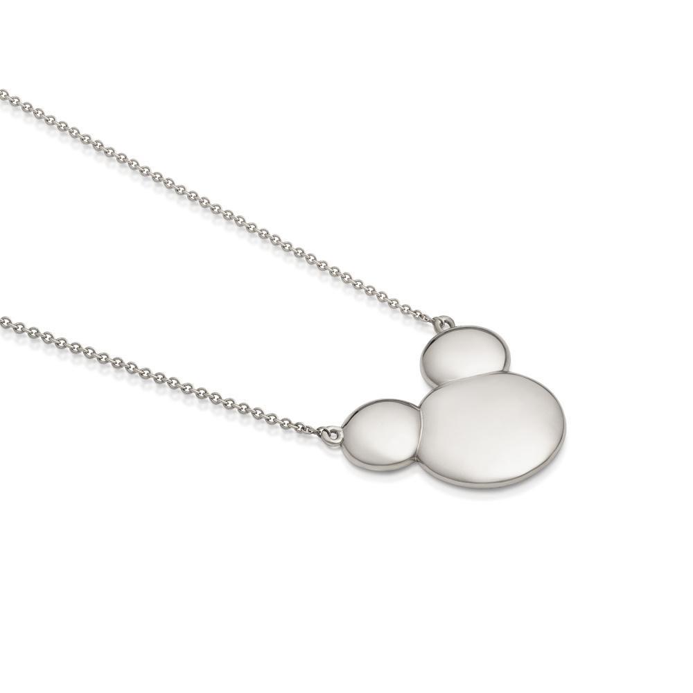 DISNEY METAL PRECIOUS - Solid Mickey Necklace 'Sterling Silver'