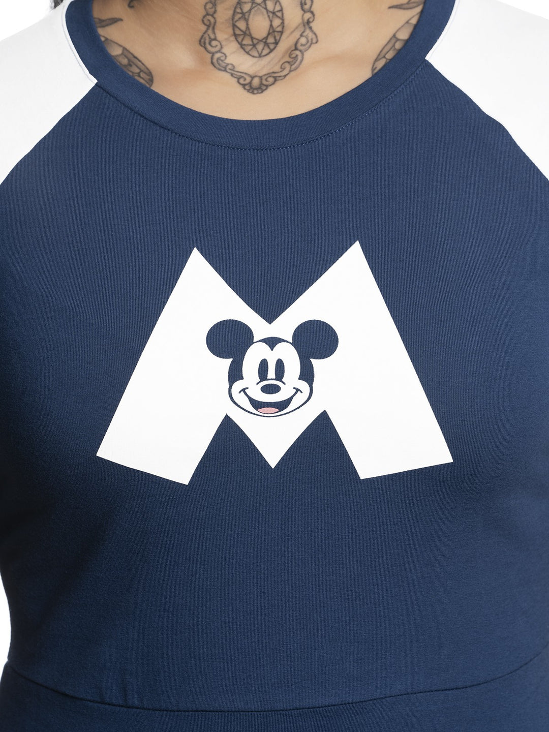 DISNEY - Mickey Mouse M College Dress Navy/White (L)