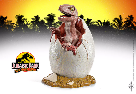 JURASSIC PARK - Velociraptor Egg - Figure Toyellectible Treasures