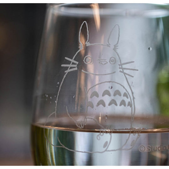 MY NEIGHBOR TOTORO - Totoro & White clover - Engraved glass 325ml