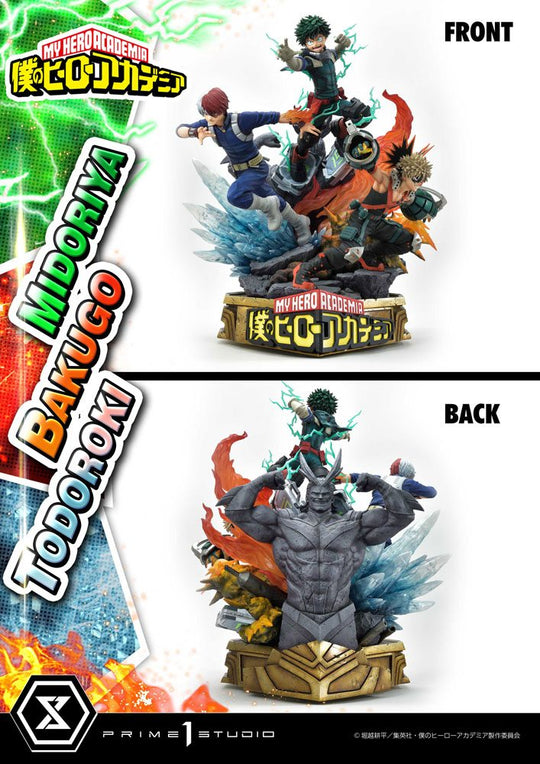 MY HERO ACADEMIA - Midoriya, Bakugo & Todoroki - Statue 69cm