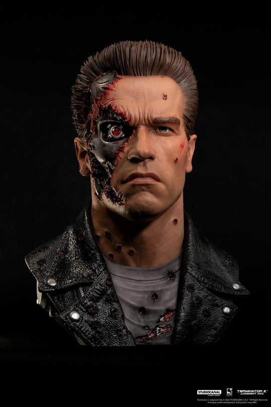 TERMINATOR 2 - T-800 Model 101 Battle Damaged -Scale Art Mask 1/1 47cm
