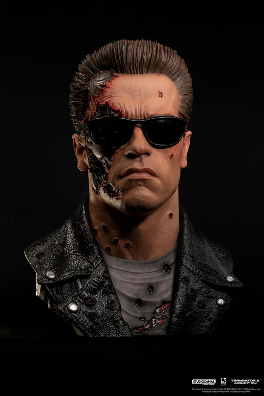 TERMINATOR 2 - T-800 Model 101 Battle Damaged -Scale Art Mask 1/1 47cm