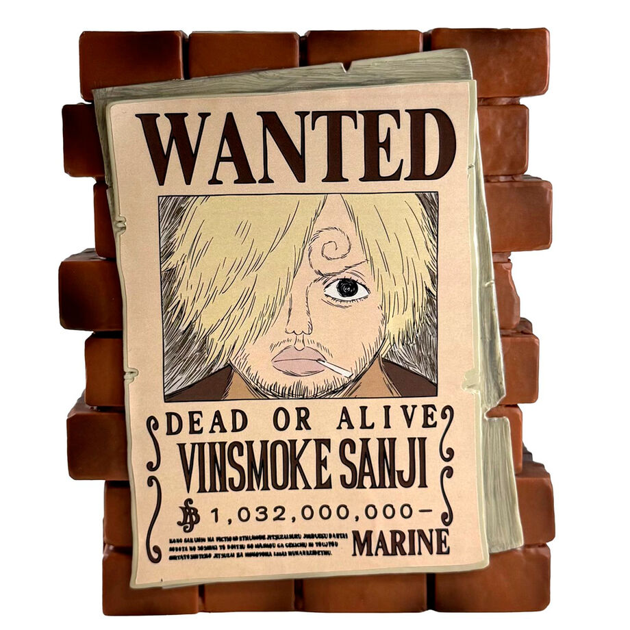 ONE PIECE - Sanji "Wanted" - Money Box PVC 16cm
