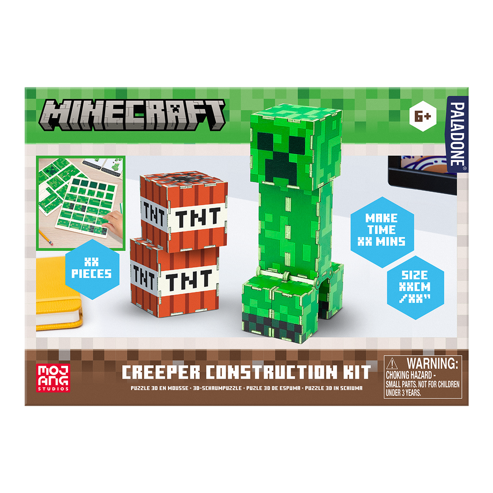MINECRAFT - Creeper & TNT - Construction Kit
