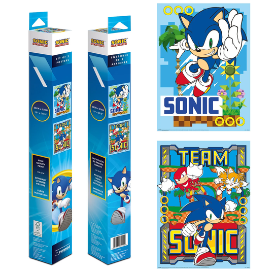 SONIC - Green Hill - 2 Posters 52 x 38cm Set
