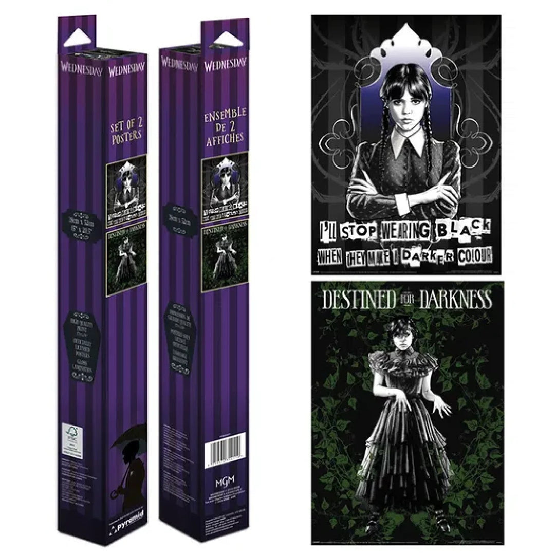 WEDNESDAY - Wednesday Addams - 2 Posters 52 x 38cm Set