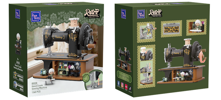 PANTASY - Hand Crank Sewing Machine - Building block 1152 pcs