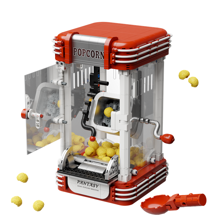 PANTASY - Popcorn Machine - Building block 1201 pcs