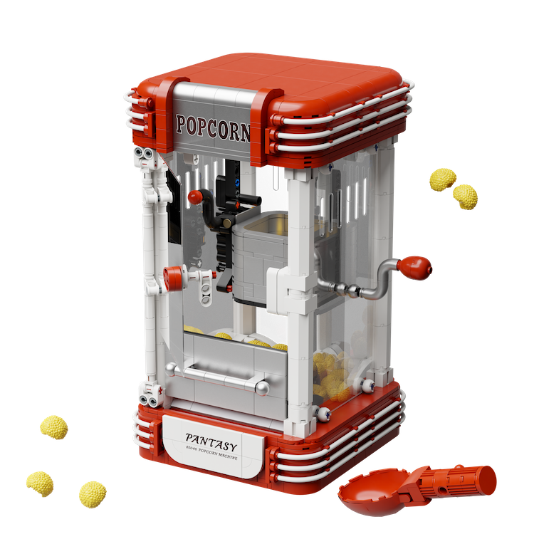 PANTASY - Popcorn Machine - Building block 1201 pcs