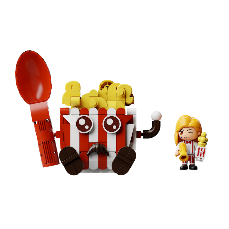 PANTASY - Popcorn Machine - Building block 1201 pcs