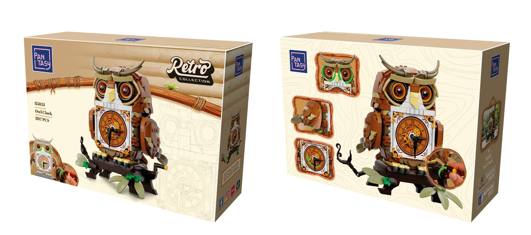 PANTASY - Owl Clock - Building block 897 pcs