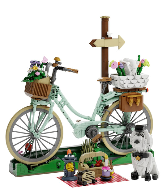 PANTASY - Spring Picnic Bicycle - Building block 1079 pcs
