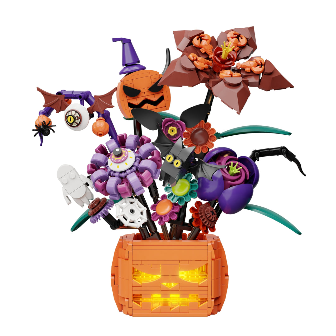 PANTASY - Midnight Pumpkin bouquet - Building block 570 pcs