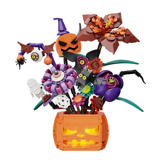 PANTASY - Midnight Pumpkin bouquet - Building block 570 pcs