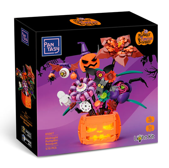 PANTASY - Midnight Pumpkin bouquet - Building block 570 pcs