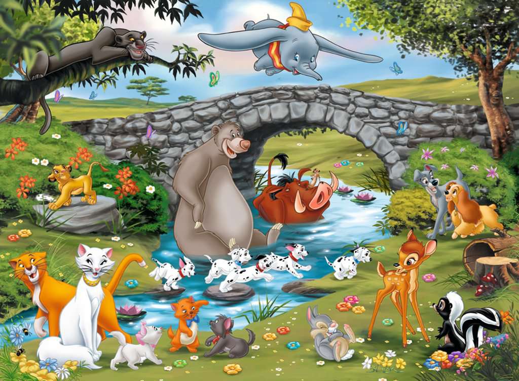 DISNEY  - The big family - Puzzle 100P XXL