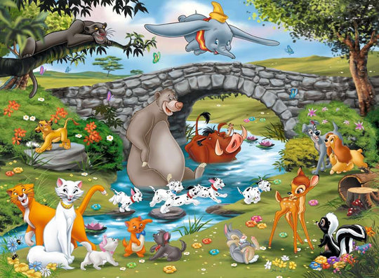 DISNEY  - The big family - Puzzle 100P XXL