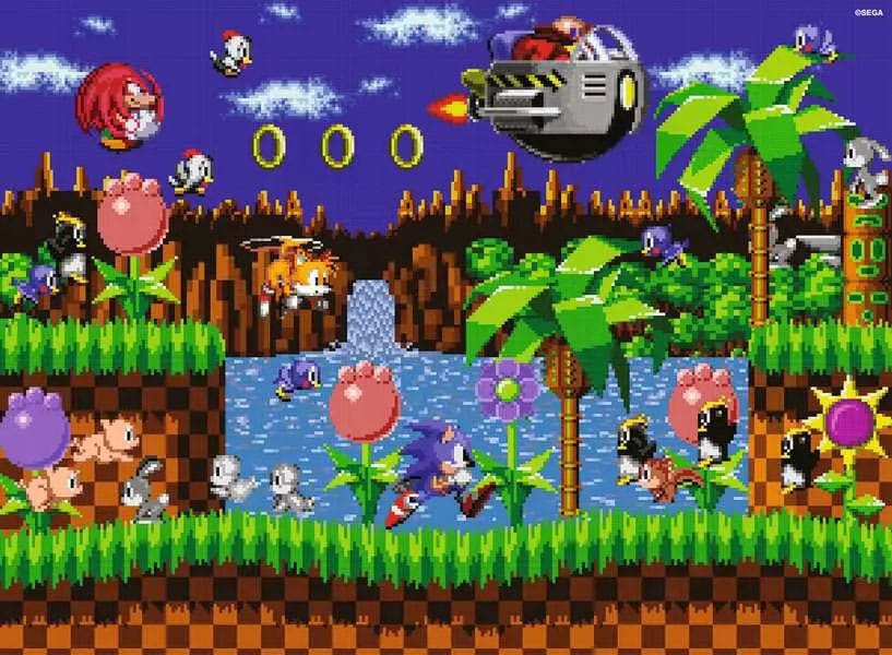SONIC - Classic Sonic - Puzzle 500P