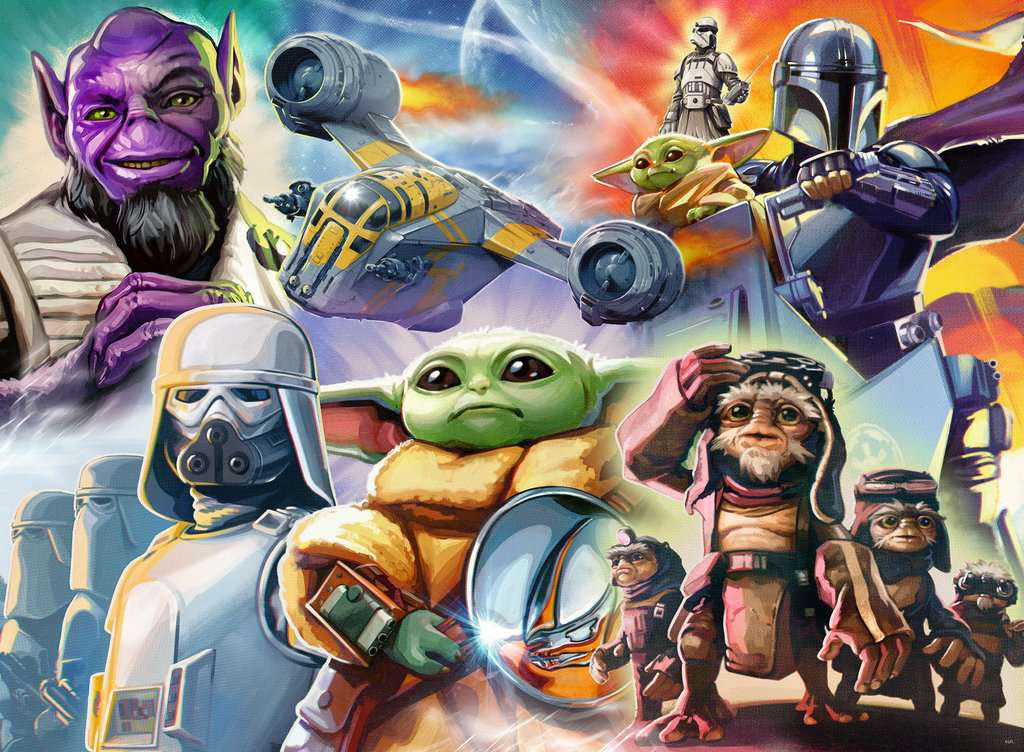 THE MANDALORIAN AND GROGU - Puzzle 500P