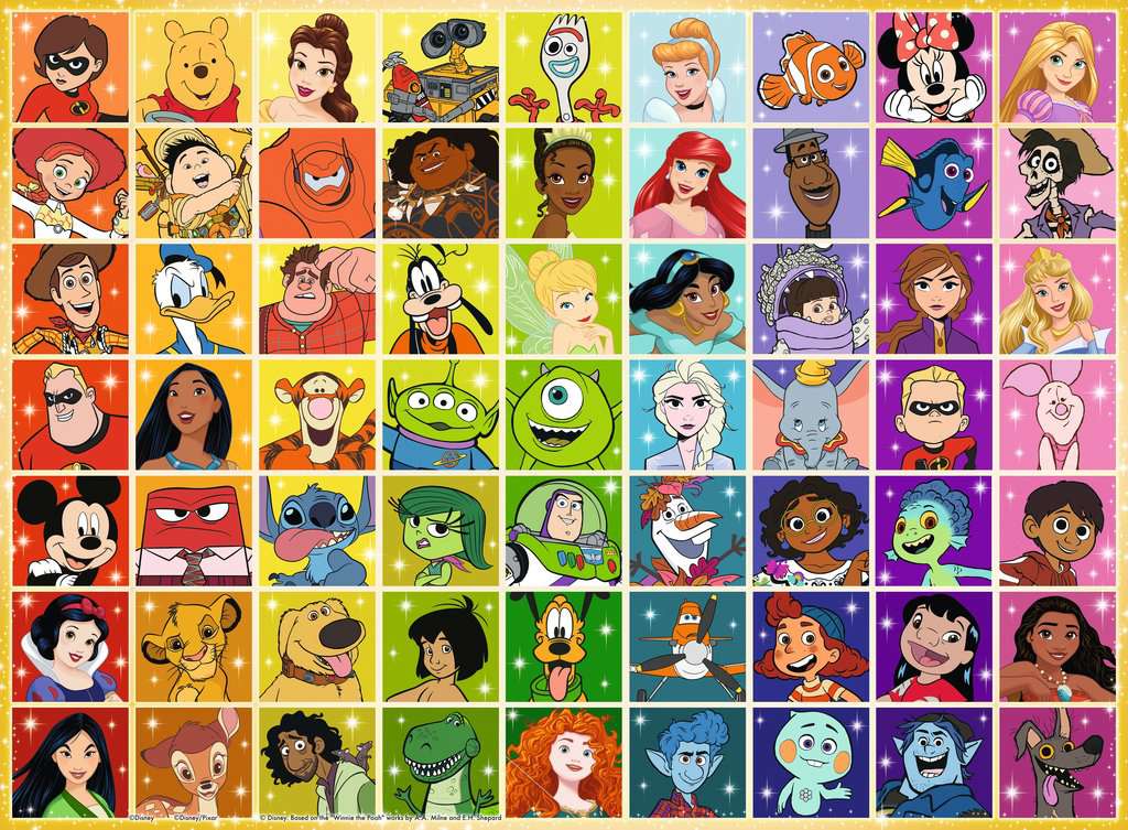DISNEY - The colour palette - Puzzle 100P XXL