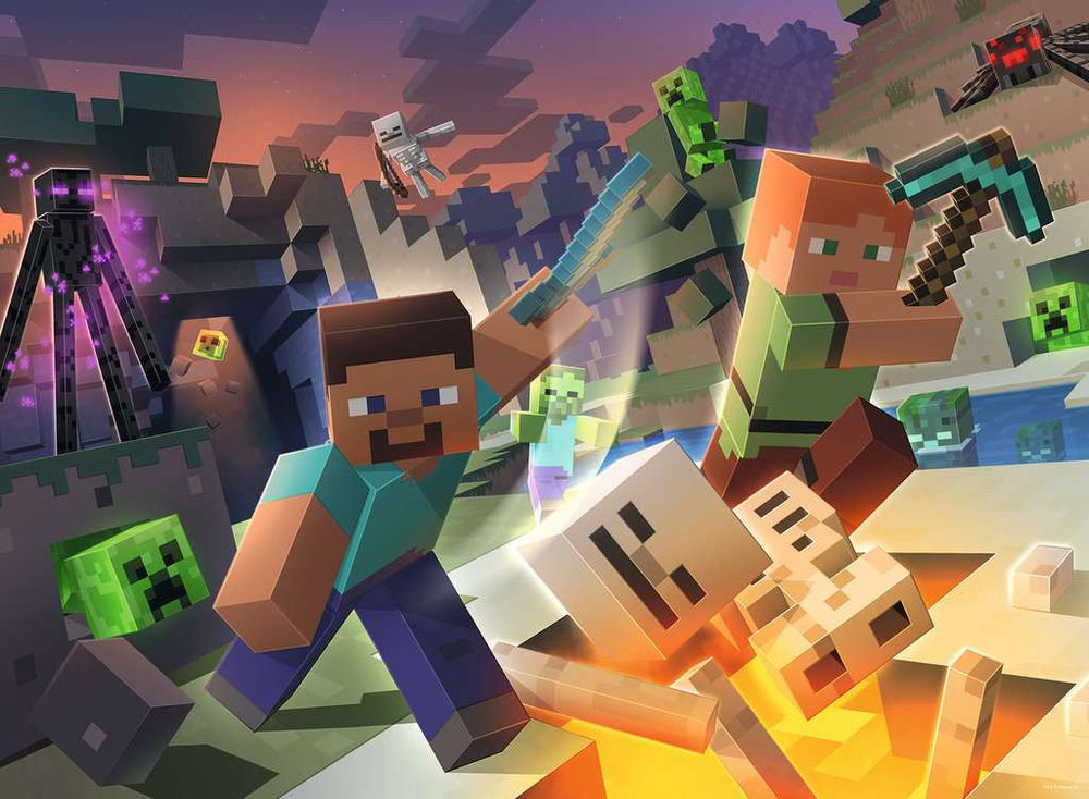 MINECRAFT - Minecraft monsters - Puzzle 100P XXL