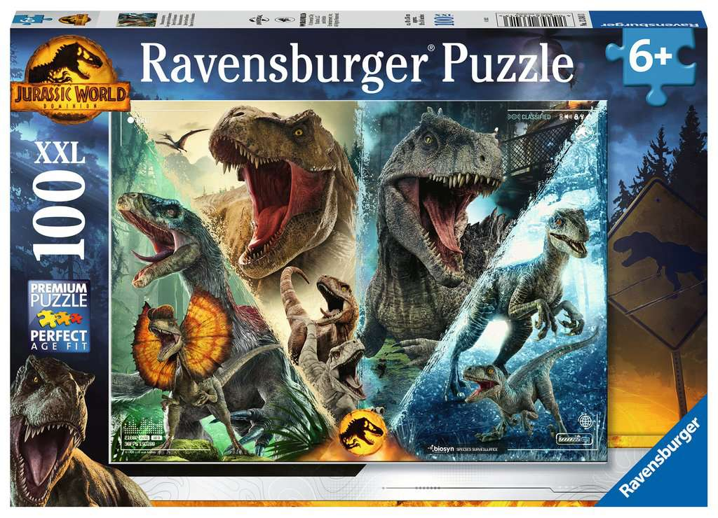 JURASSIC WORLD 3 - Puzzle 100P XXL - The Dinosaur's Species