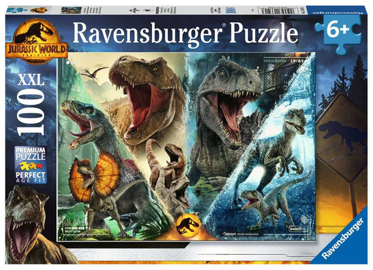 JURASSIC WORLD 3 - Puzzle 100P XXL - The Dinosaur's Species