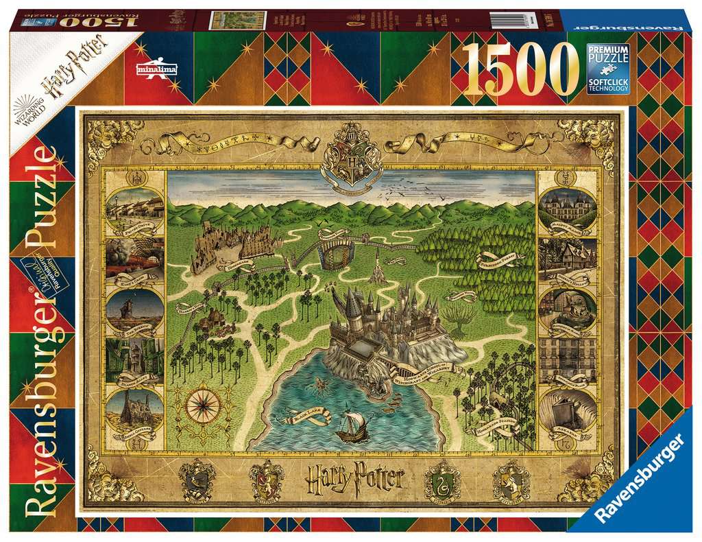 HARRY POTTER - Hogwart's Map - Puzzle 1500P
