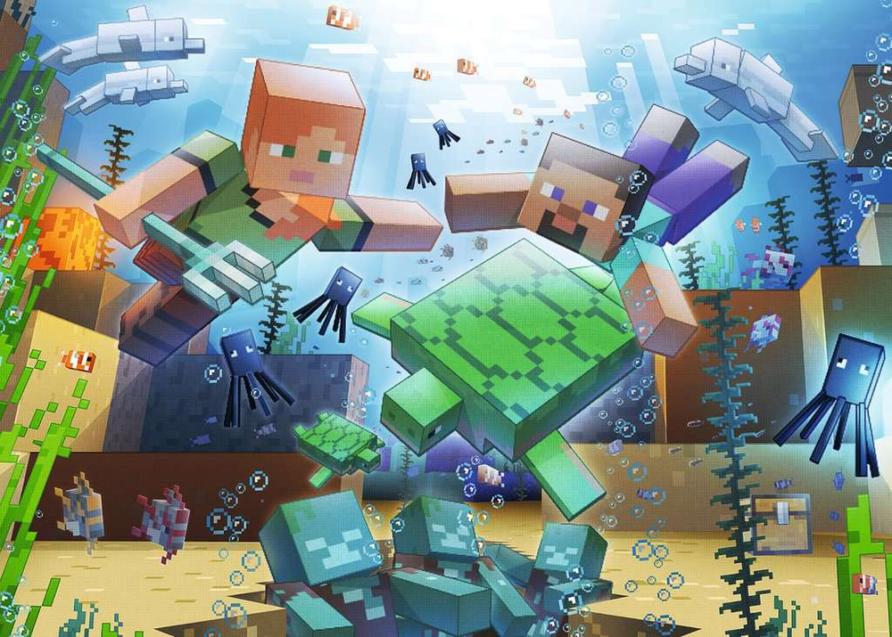 MINECRAFT - Mosaic - Puzzle 1000P