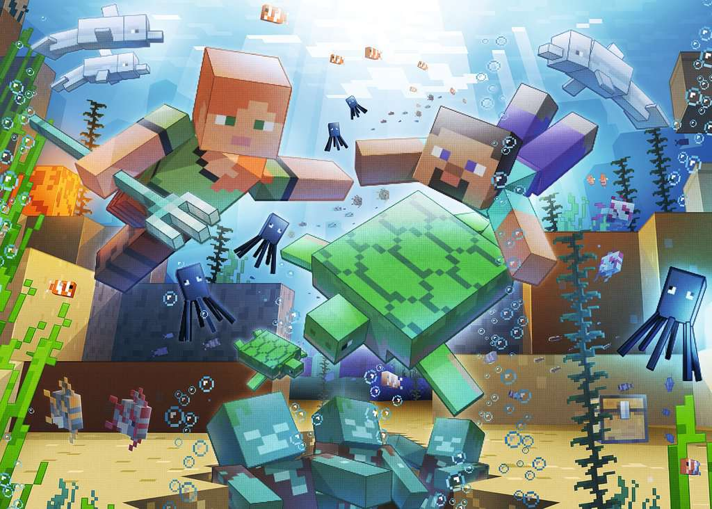 MINECRAFT - Mosaic - Puzzle 1000P
