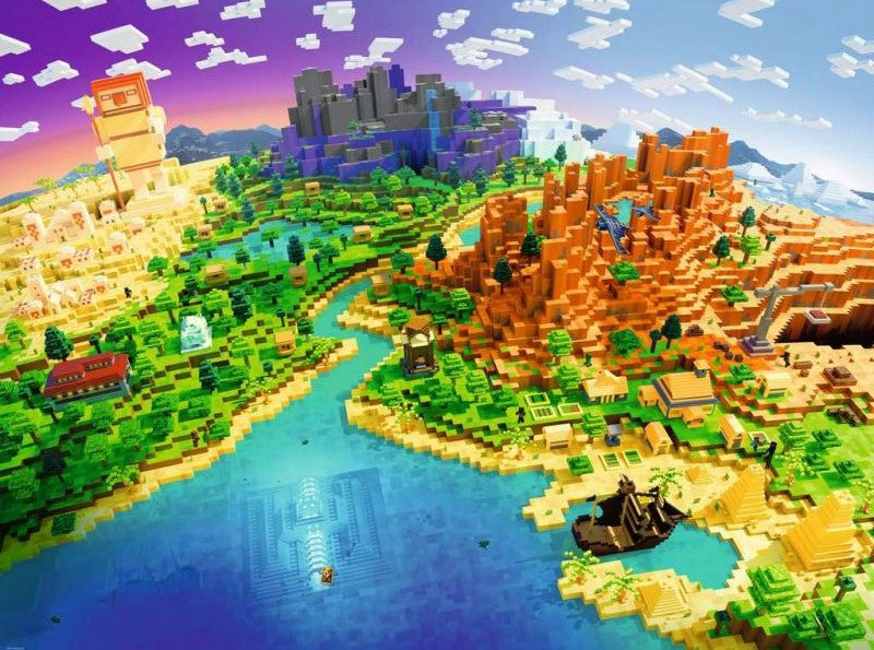 MINECRAFT - Puzzle 1500P - The world of Minecraft