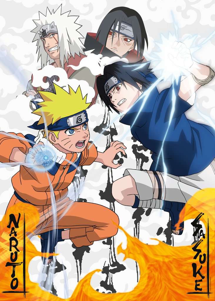 NARUTO - Naruto vs Sasuke - Puzzle 1000P