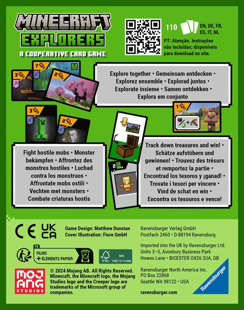 MINECRAFT - Minecraft Explorers - Cooperative card game