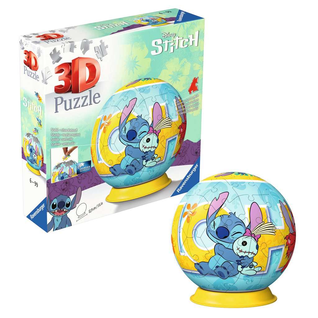 LILO & STITCH - Stitch & Scrump - Puzzle 3D - Round 72p