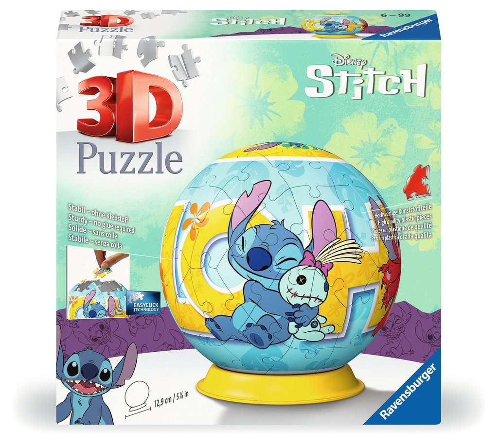 LILO & STITCH - Stitch & Scrump - Puzzle 3D - Round 72p